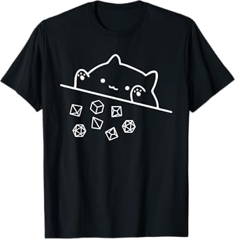 Funny Cat Throwing Dice, Cat Lover Men Women Kids T-Shirt