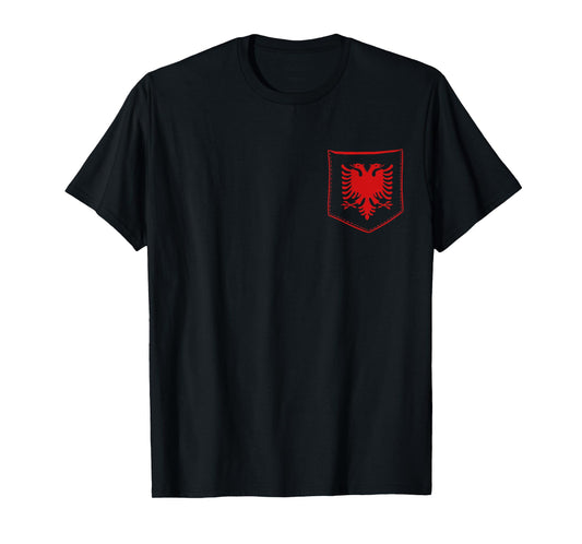 Albania Flag Shqip Shqiponja Albanian Eagle Albania T-Shirt