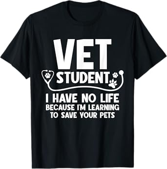 Cool Vet Tech Art For Men Women Vet Assistant Veterinarian T-Shirt