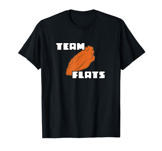 Buffalo Chicken Wing Team Flats and Drums T-Shirt