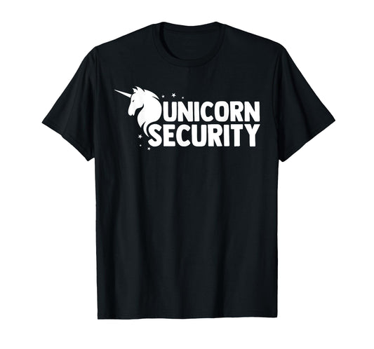 Unicorn Security Squad Symbol Tee Funny Dad Brother Gift T-Shirt