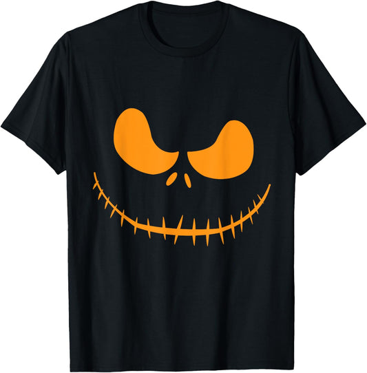 Halloween Pumpkin Face Patch Costume For Men Women Fun Kids T-Shirt