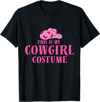 This Is My Cowgirl Costume Women Western Cowboy Rodeo tee T-Shirt