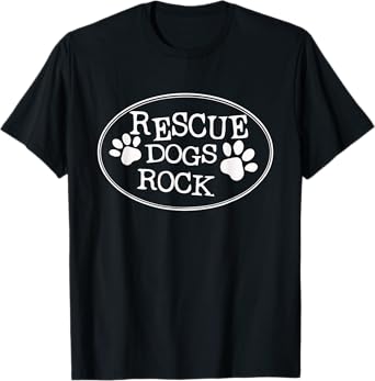 Rescue Dogs Rock Animal Shelter Adopt Don't Shop T-Shirt