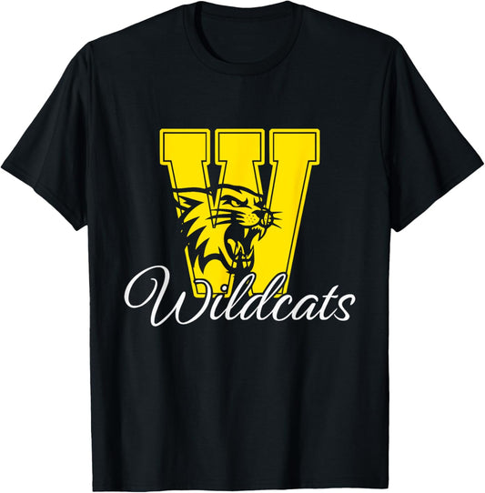 Wildcats Spirit Bold Letter W T-Shirt