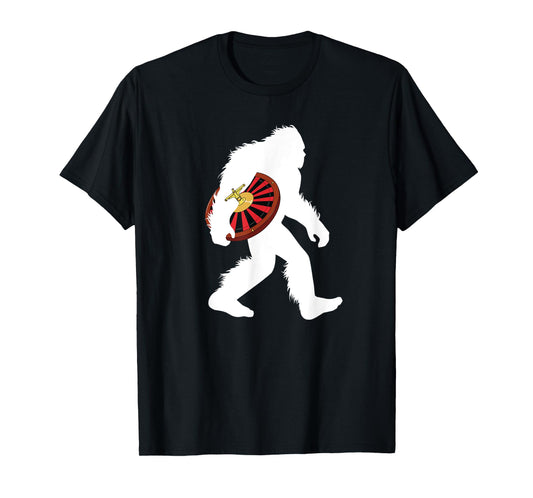 Bigfoot Gambling Casino Wheel Sasquatch Gambler T-Shirt
