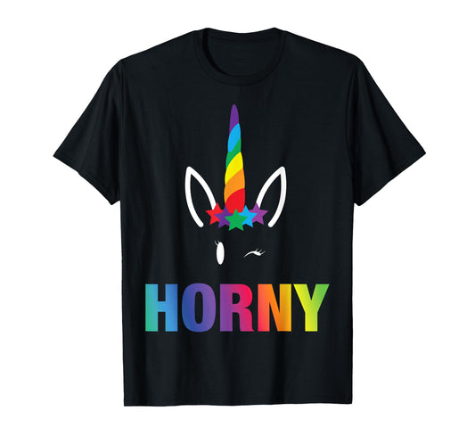 LGBT Pride Shirt Gay Community Unicorn Rainbow horn Funny T-Shirt