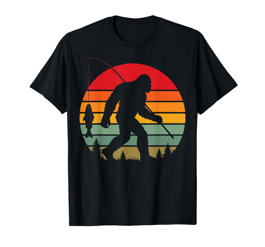 Bigfoot Fishing T-Shirt