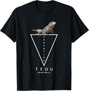 Argentinian Black And White Tegu Geometric T-Shirt