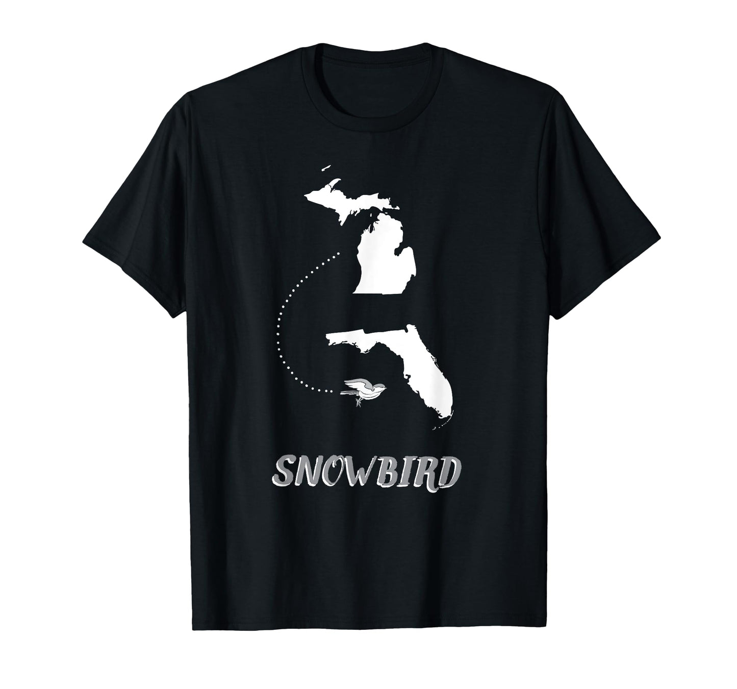 Michigan Florida Snow Bird Gift - MI Summer FL Winter Men Women Girls Kids T-Shirt