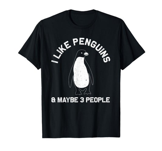 Funny Penguin Gift For Adults Women Men Him Seabird Lovers T-Shirt