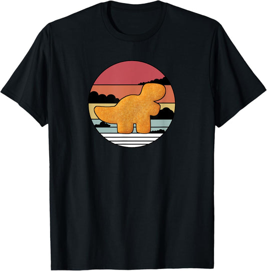 Dino T-Rex Chicken Nugget Retro | Vintage Dino Tyrannosaurus T-Shirt