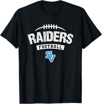 Seneca Valley Raiders Logo Football Distressed HS T-Shirt