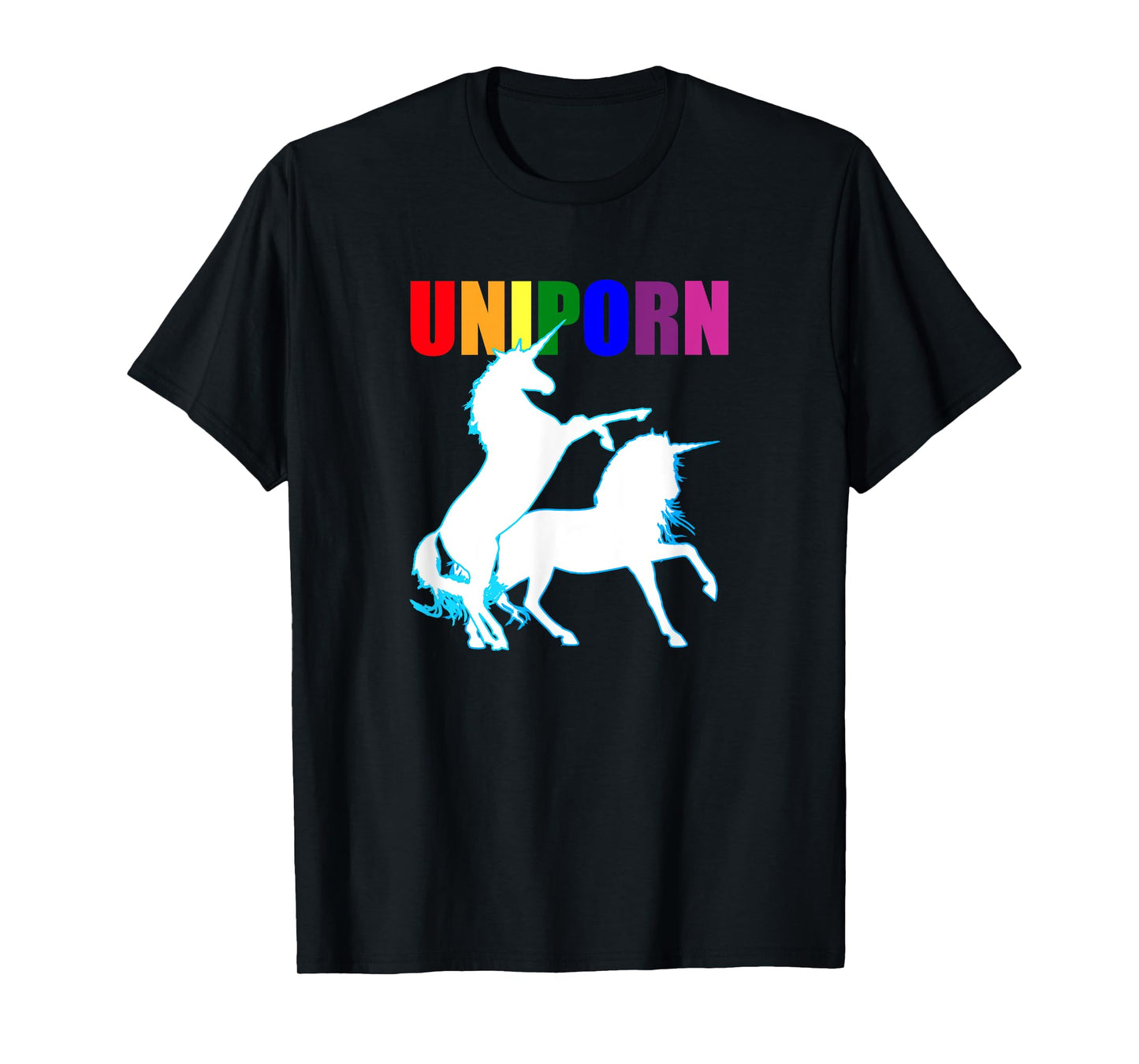 Funny Adult Gay Dirty Unicorn Inappropriate Naughty LGBT T-Shirt