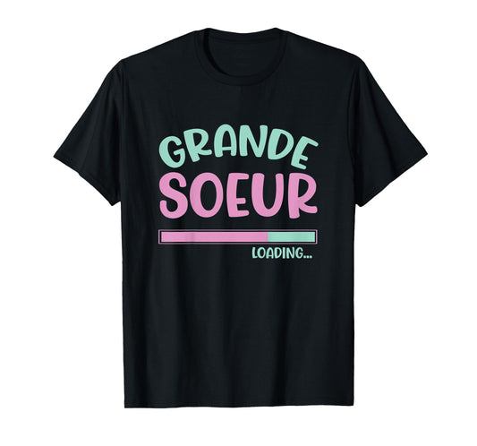 Kids Pregnancy Announcement for Girls Je Vais être une Grande Soeur T-Shirt