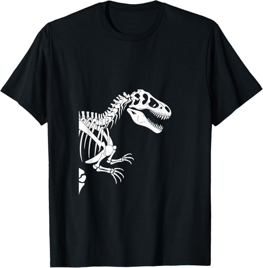 Dino Silhouette – Minimalist Prehistoric Graphics T-Shirt