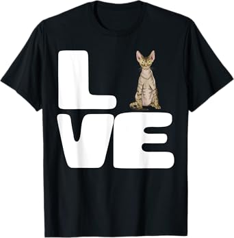 I Love My Devon Rex Cat Lover Gift T-Shirt for Men Women