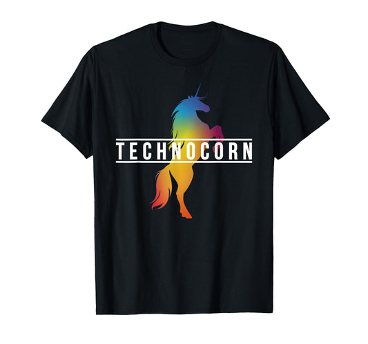 Dj I Technocorn I Techno Raver Music Festival Unicorn T-Shirt