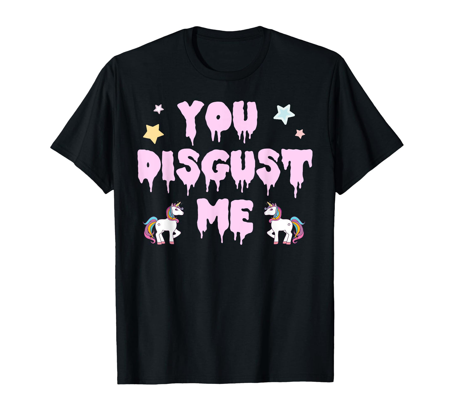 You Disgust Me Kawaii Pastel Goth Unicorn T-Shirt