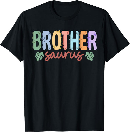 Brother Saurus Dinosaur Birthday Family Matching T-Shirt