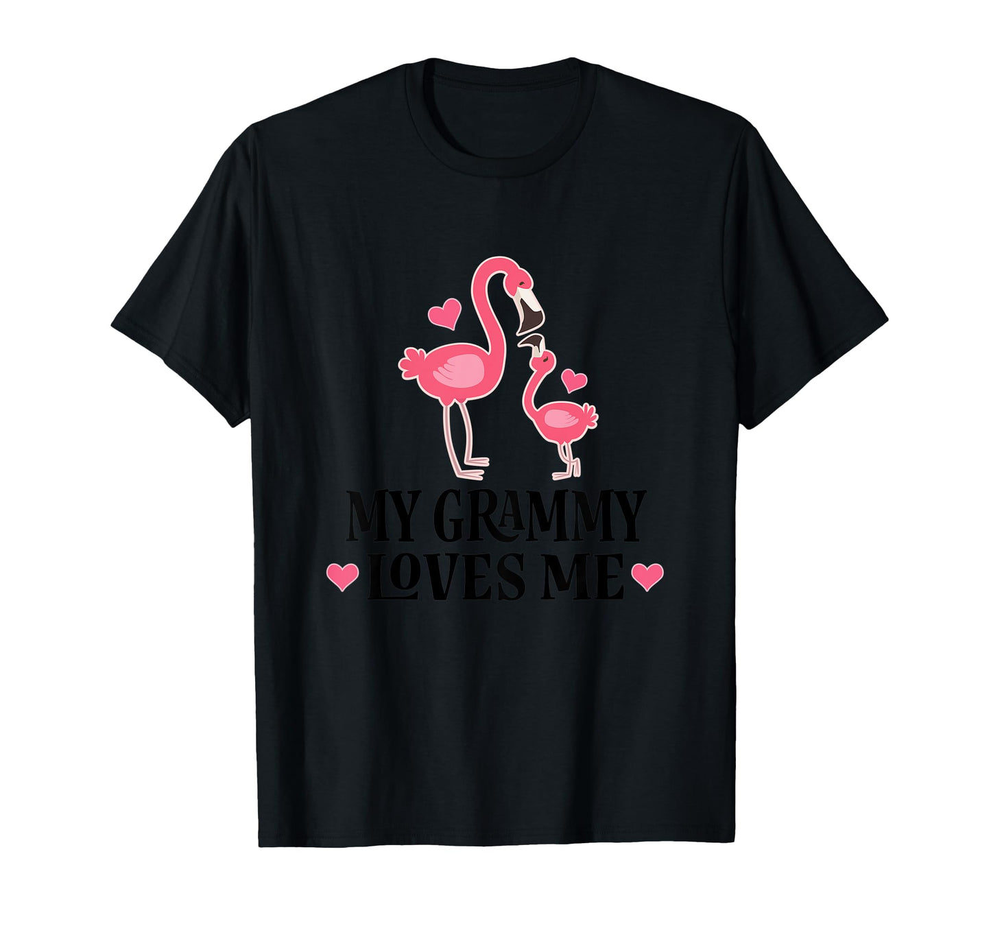 Kids Grammy Loves Me Cute Flamingo Gift for Grandchild T-Shirt