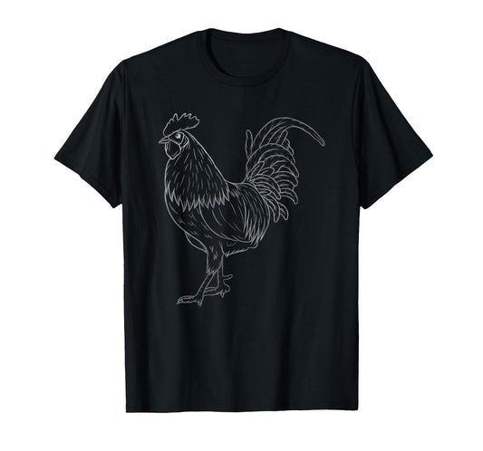Chicken Art Colorful Rooster Funny Fowl Lovers Outfit T-Shirt