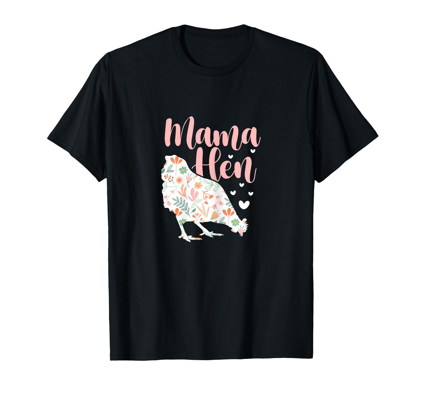 Mum Hen Chicken Mother Flowers Mother's Day T-Shirt