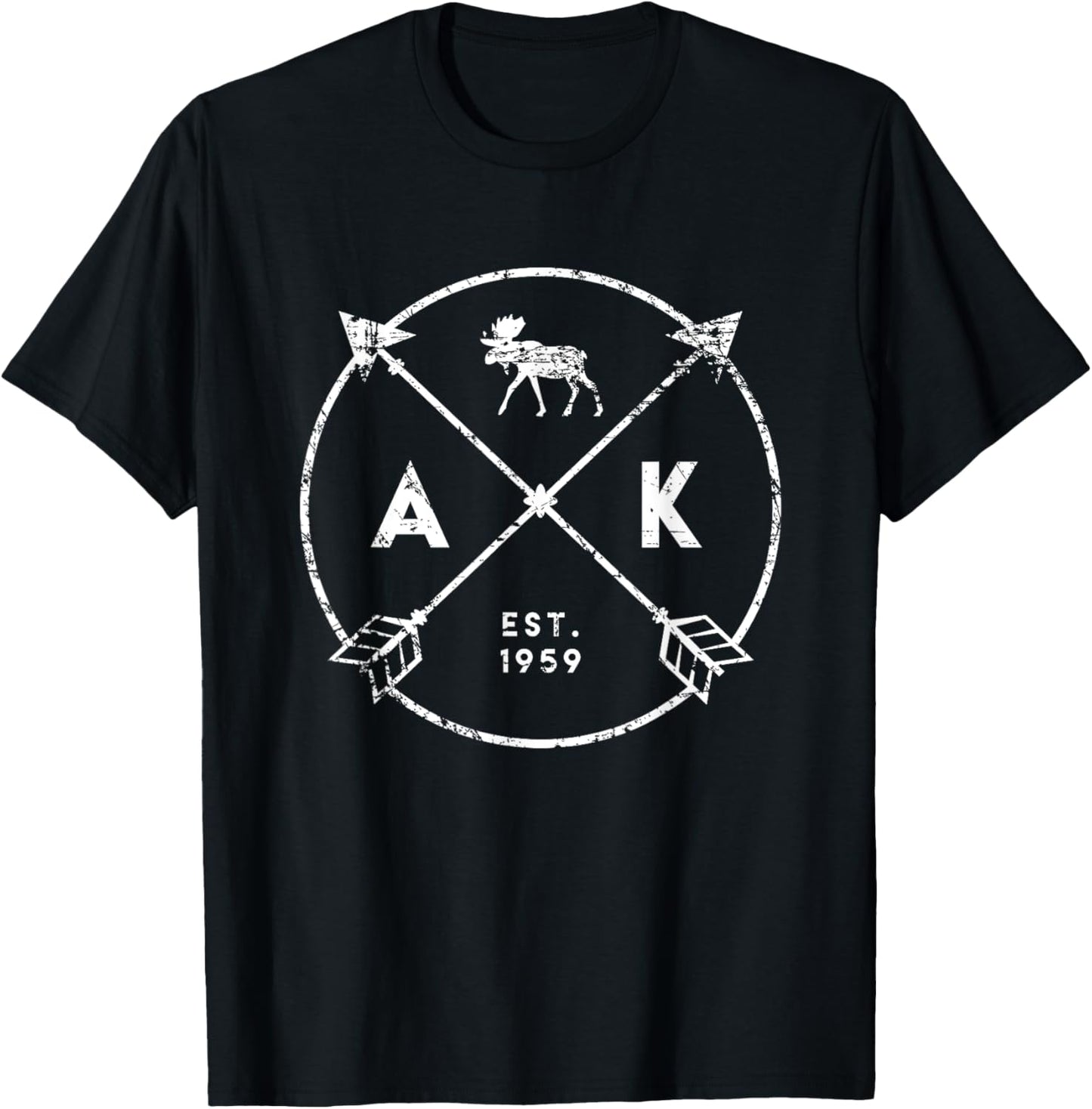 Alaska Adventure Shirt, Est 1959 Moose Arrows Tribal State
