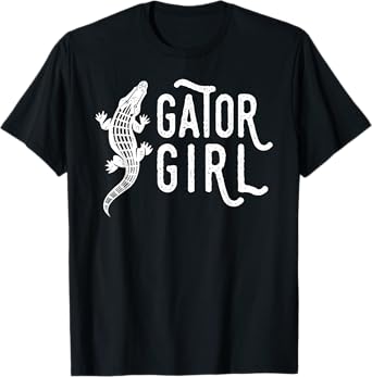 Fun Gator Girl Shirt, Reptile Alligator Tee Gift T-Shirt