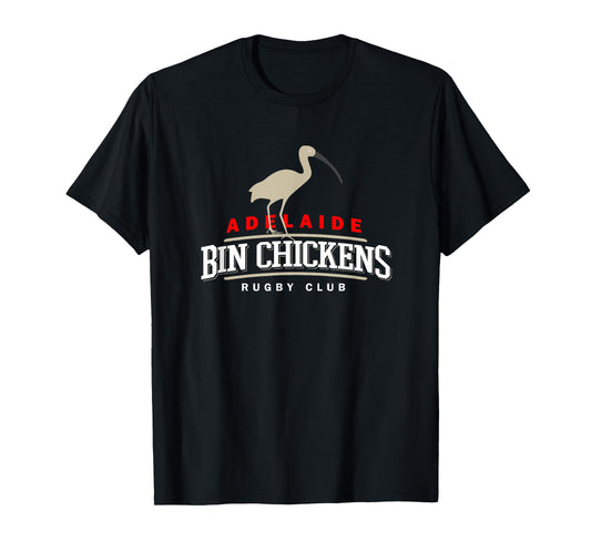 Adelaide Australia Bin Chickens Rugby Club Sports Logo T-Shirt