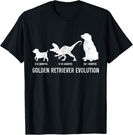 Golden Retriever Mom Dad Puppy Funny Dog Owner Dog Lover T-Shirt