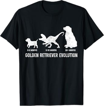 Golden Retriever Mom Dad Puppy Funny Dog Owner Dog Lover T-Shirt