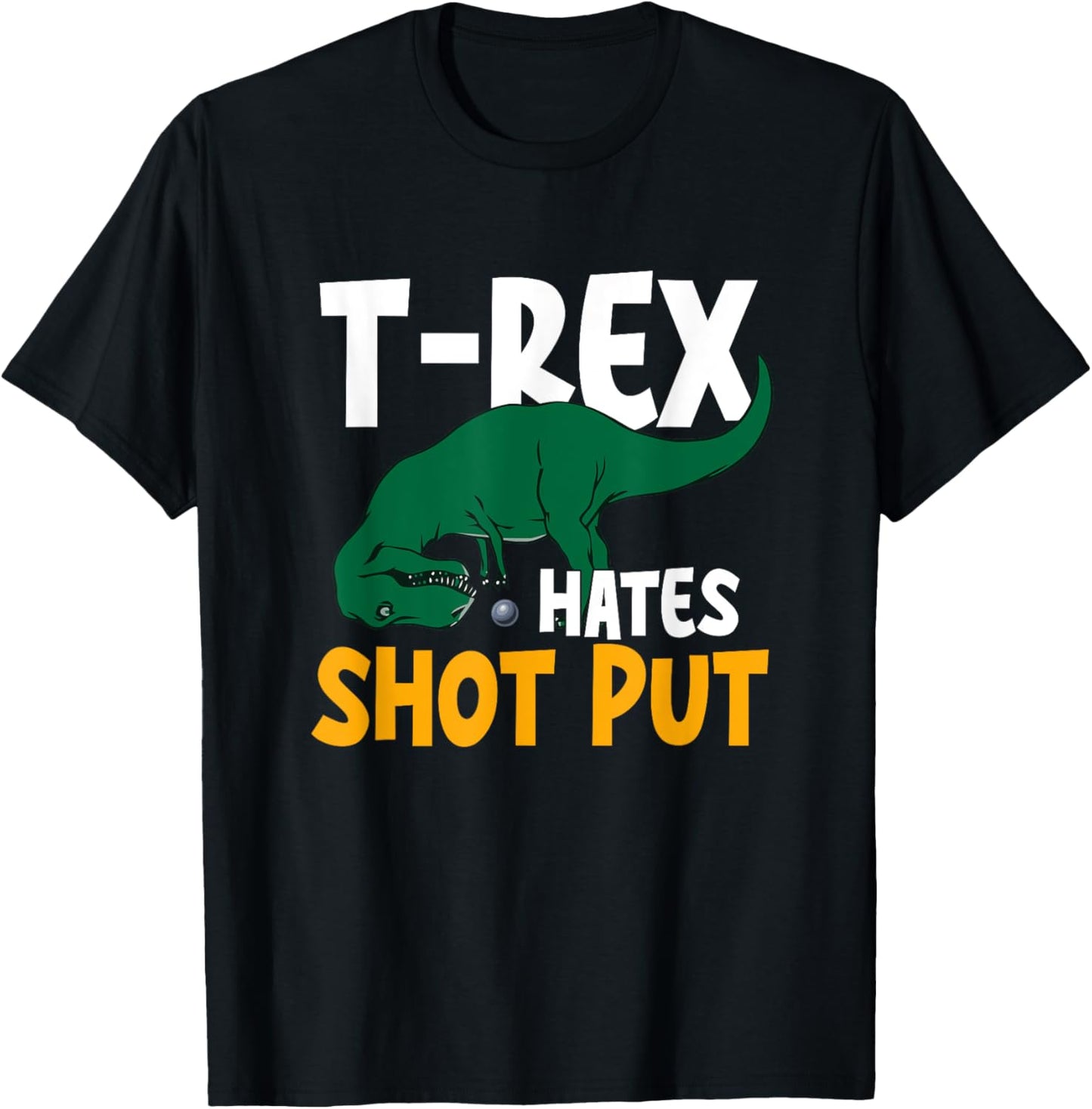 Funny Thrower Shot Put Track And Field Throwing Dino T-Shirt