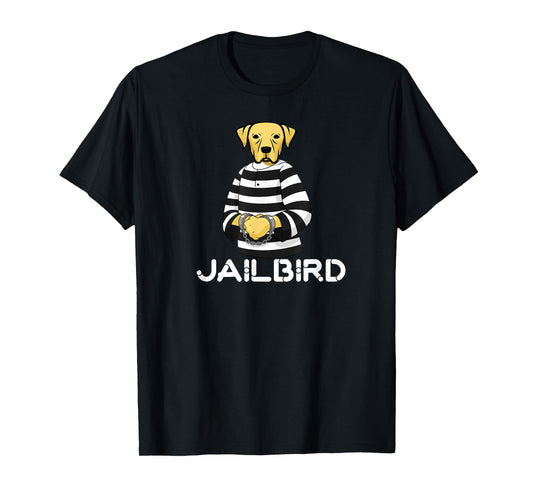 Funny Pet Puppy T-Shirt Dog Lovers Bad Jailbird Puppy TShirt T-Shirt