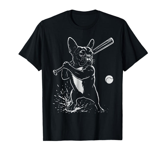 French Bulldog Baseball Sports Dog Lover T-Shirt