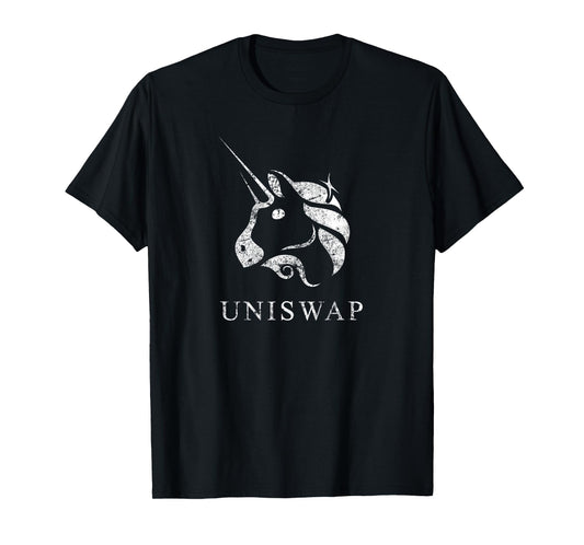UNISWAP crypto UNI Unicorn Token Decentralized Blockchain T-Shirt