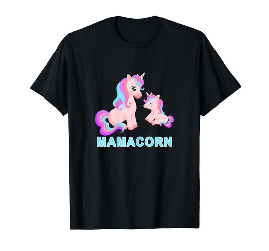Kawaii Mamacorn Unicorn Mom Unicorn Mommy Loving Mama T-Shirt