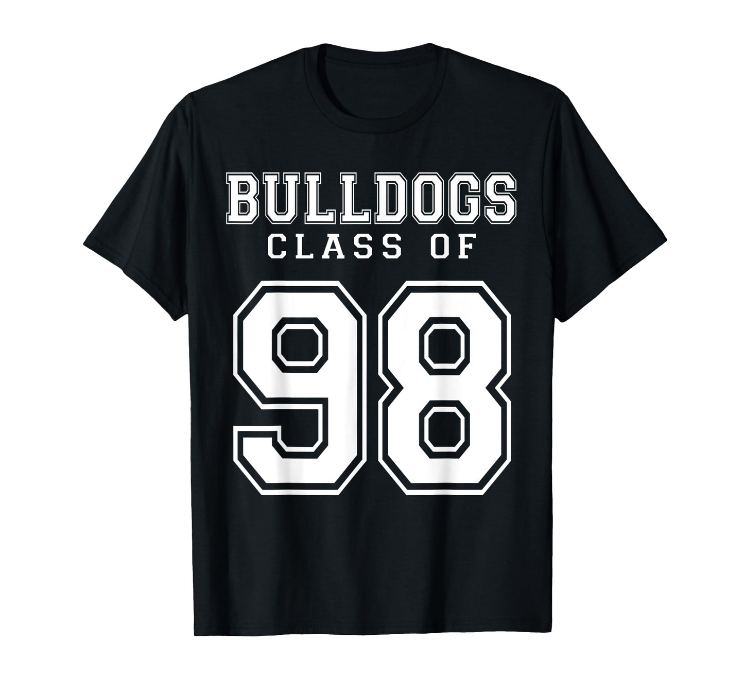 Class Of 1998 Bulldogs Custom Graduation Senior Personalized T-Shirt