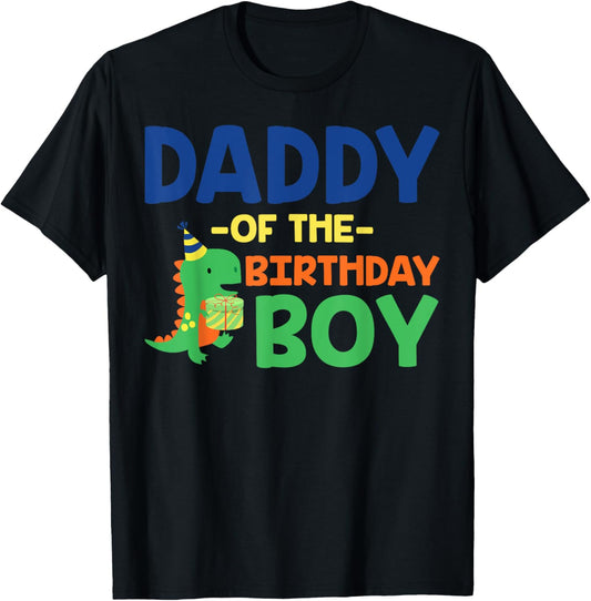Daddy of The Birthday For Boy Saurus Rex Dinosaur Party T-Shirt