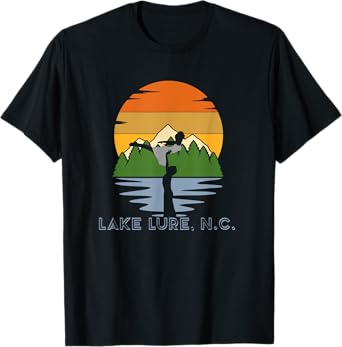 North Carolina Blue Ridge Mountains NC Retro Style Lake Lure T-Shirt