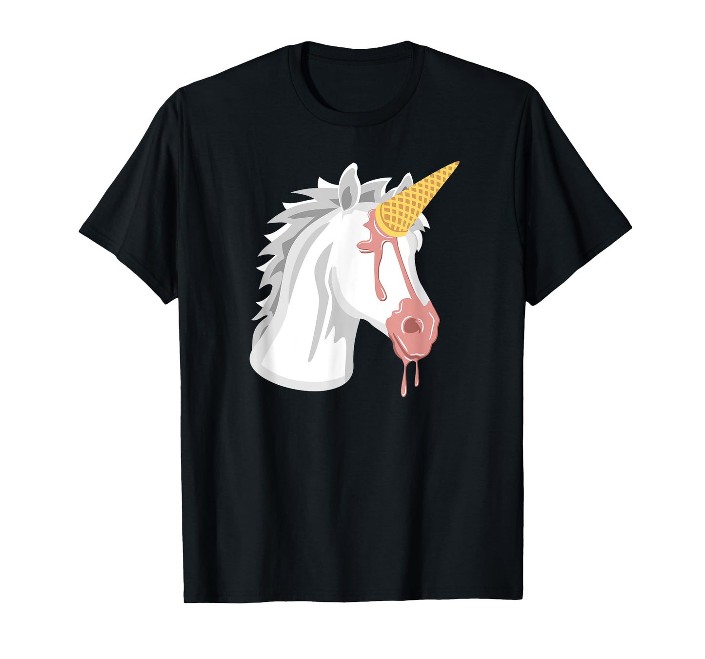 Ice Cream Cone Funny Unicorn Clothing Women Girls T-Shirt