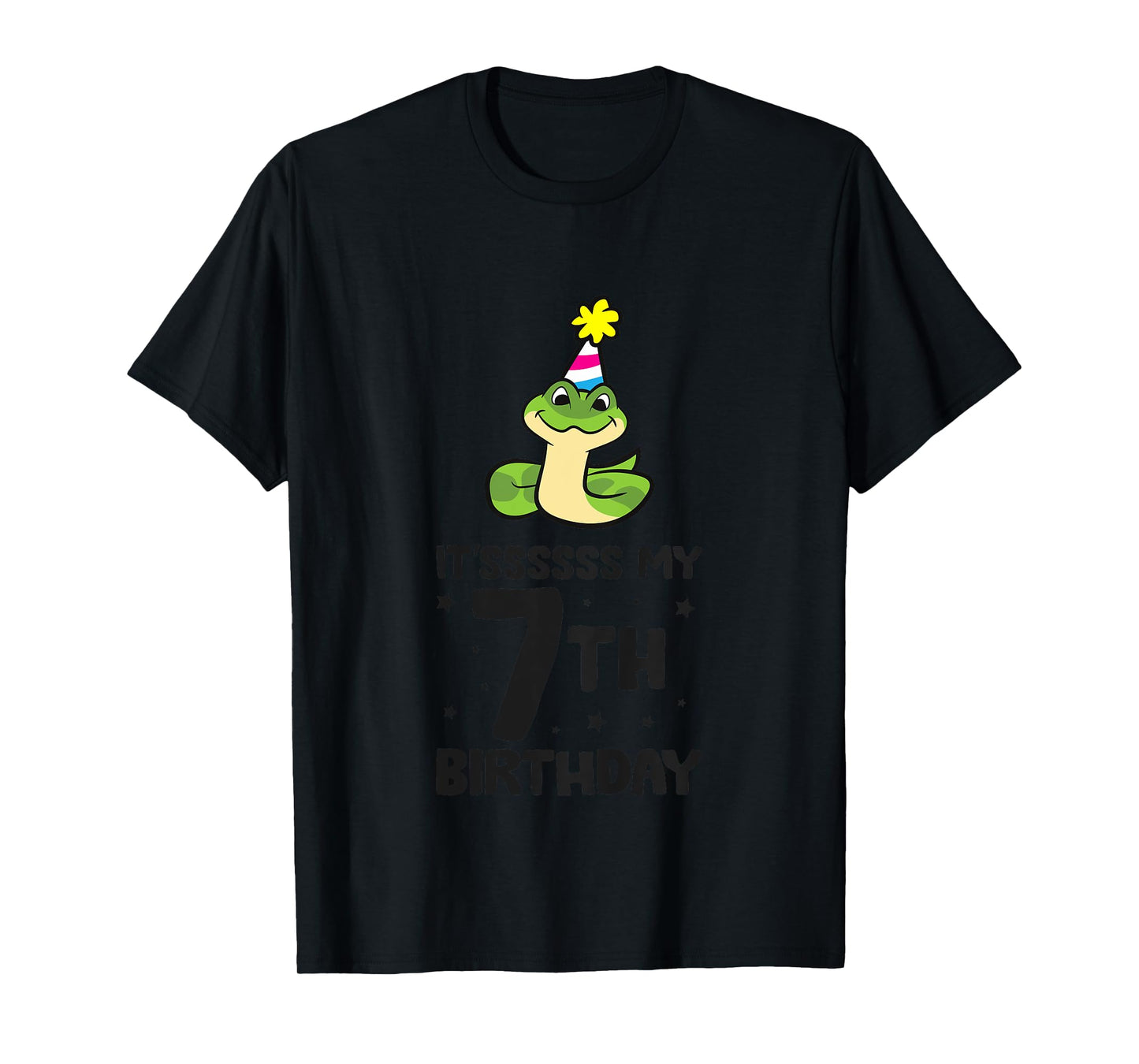 Snake Birthday It's My 7th Birthday Snake T-Shirt