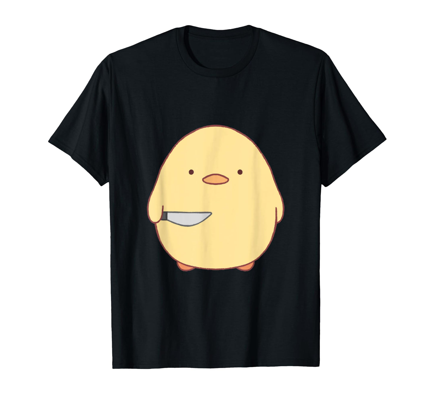 DesignByJennyyy Cute Kawaii Stabby Duck with Knife T-Shirt