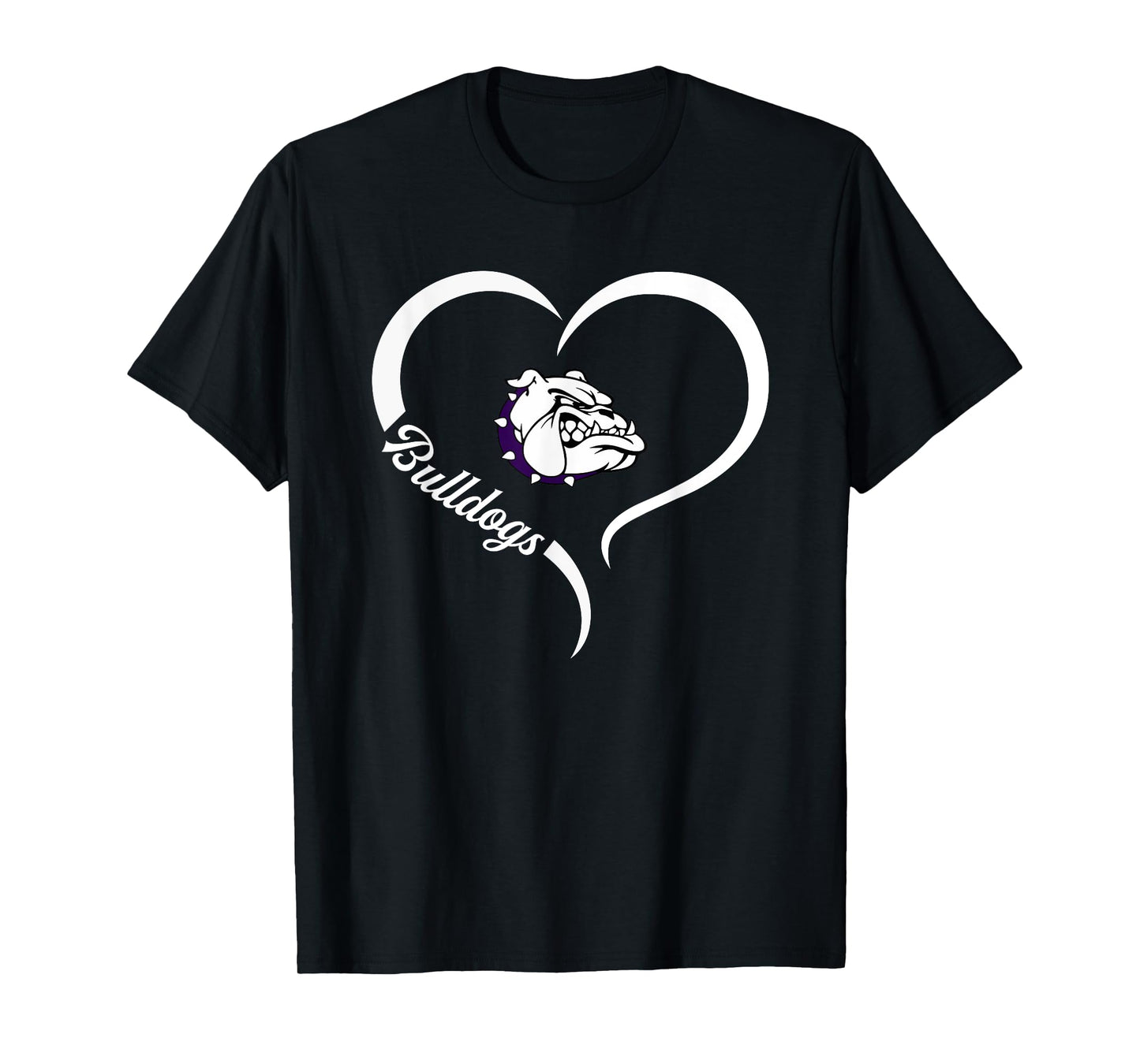 Swanton Bulldogs Logo Half Heart Slogan HS T-Shirt