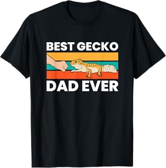 Best Gecko Dad Ever Lizard Leopard Gecko T-Shirt