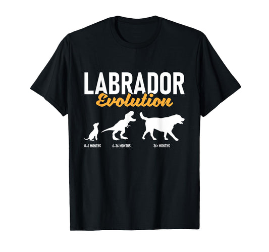 Labrador Evolution - Pet Owner Animal Dog Lover T-Shirt