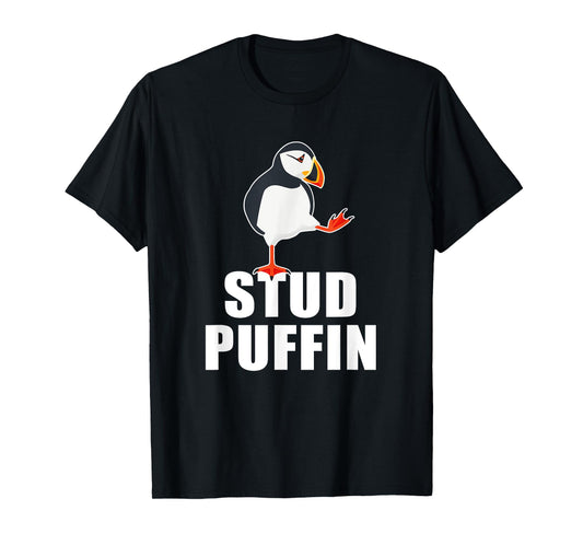 Stud Puffin Funny Seabird Puffins T-Shirt