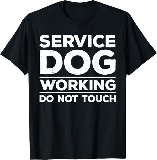 Funny Service Dog Design For Men Women Service Dog Trainer T-Shirt