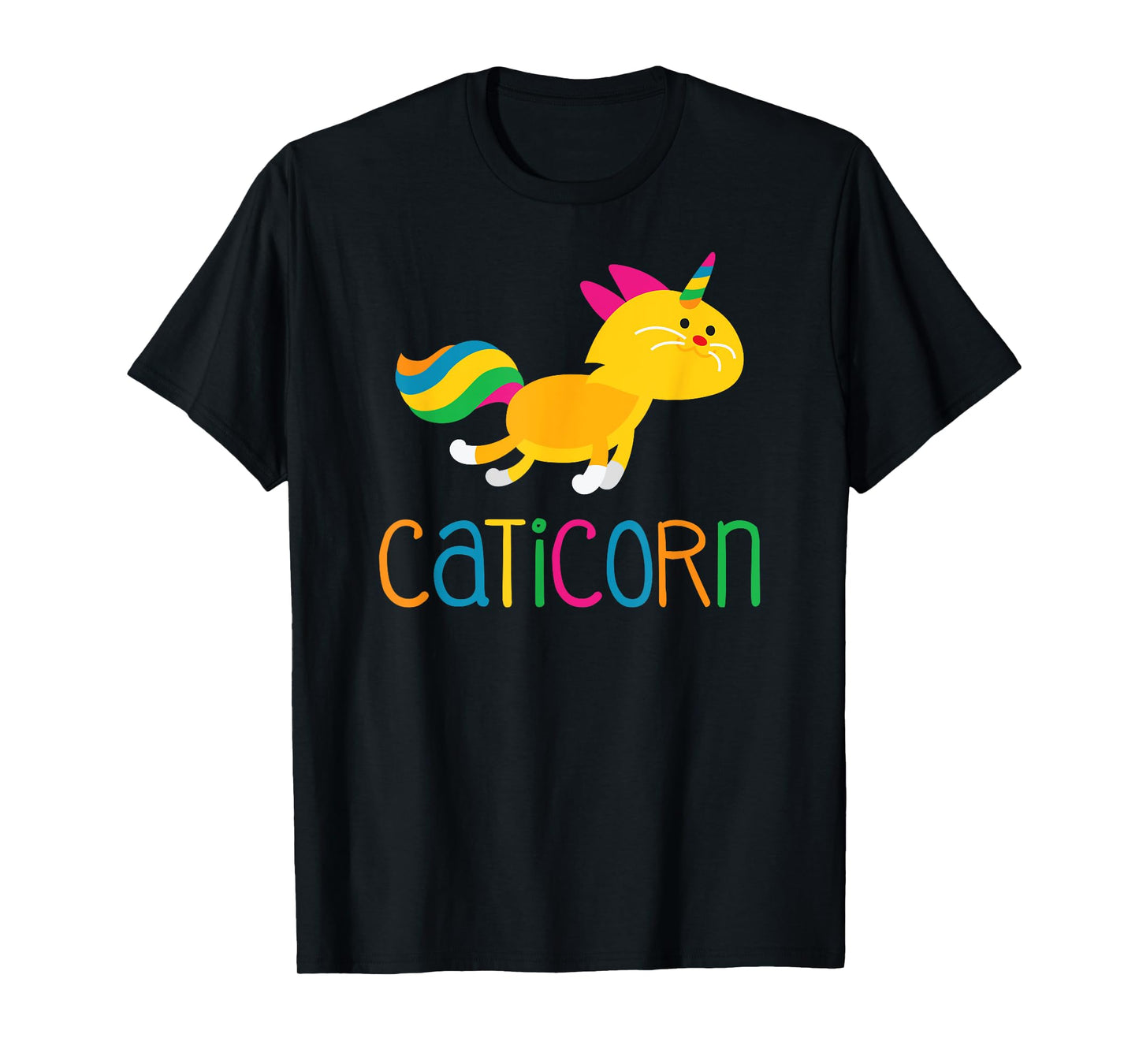 Caticorn Rainbow T shirt Meowgical Cat Unicorn Kittycorn Tee T-Shirt for Men Women Girls Kids