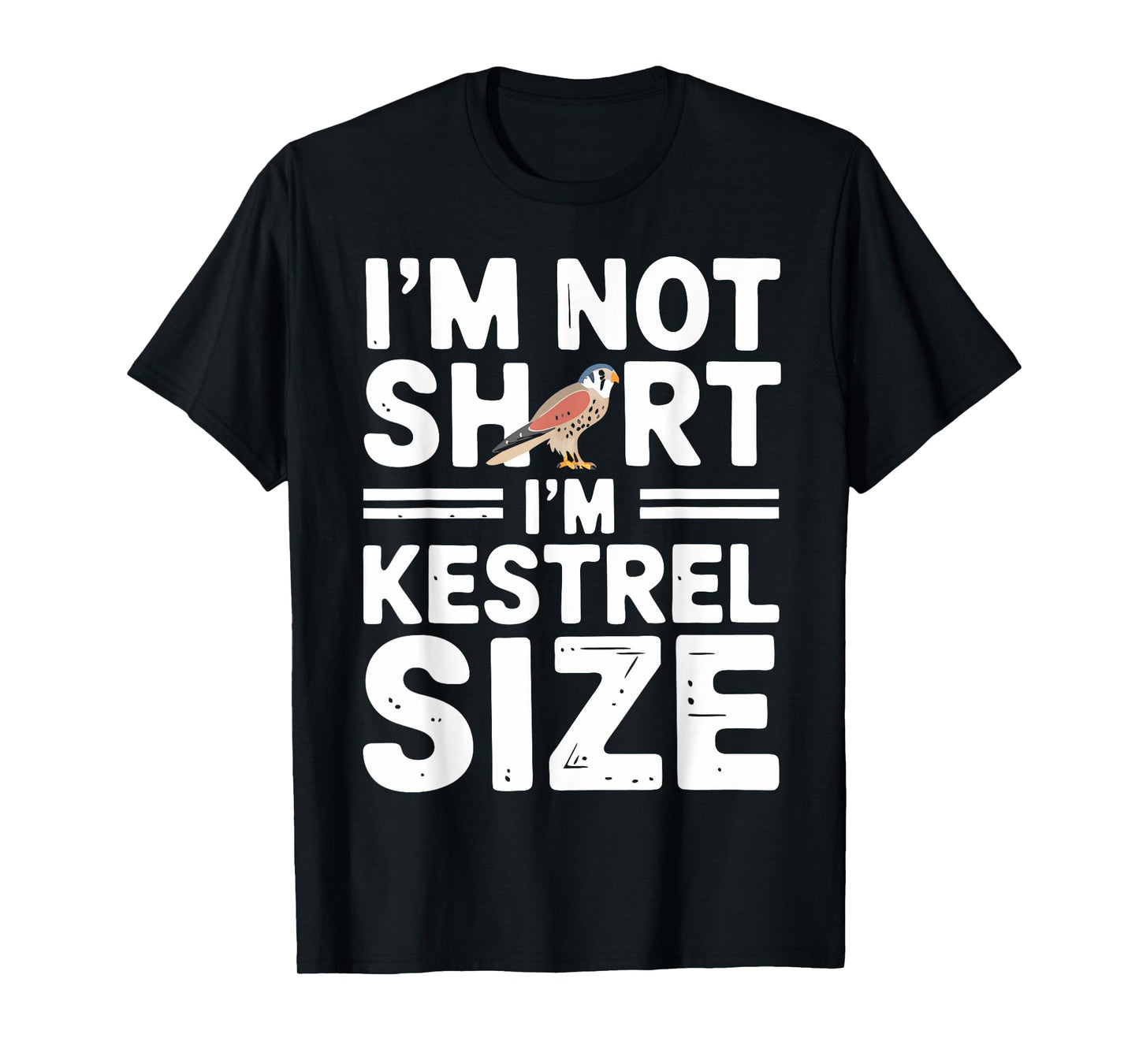 Kestrel Size Birder Birdwatcher Girl American Kestrel T-Shirt